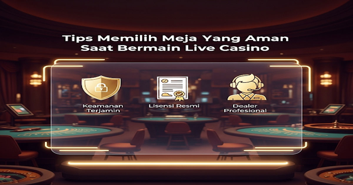 Tips Memilih Meja yang Aman Saat Bermain Live Casino